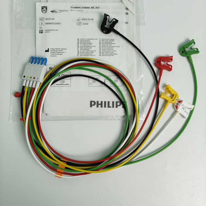 PHILIP مانیتور بیمار دستگاه پزشکی مصرفی CBL 5 سربسیت Grabber IEC ICU REF M1971A 989803125851