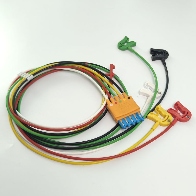 989803125871 مواد مصرفی دستگاه پزشکی PHILIP مانیتور بیمار اصلی CBL 5 Leadset Grabber IEC OR REF M1974A