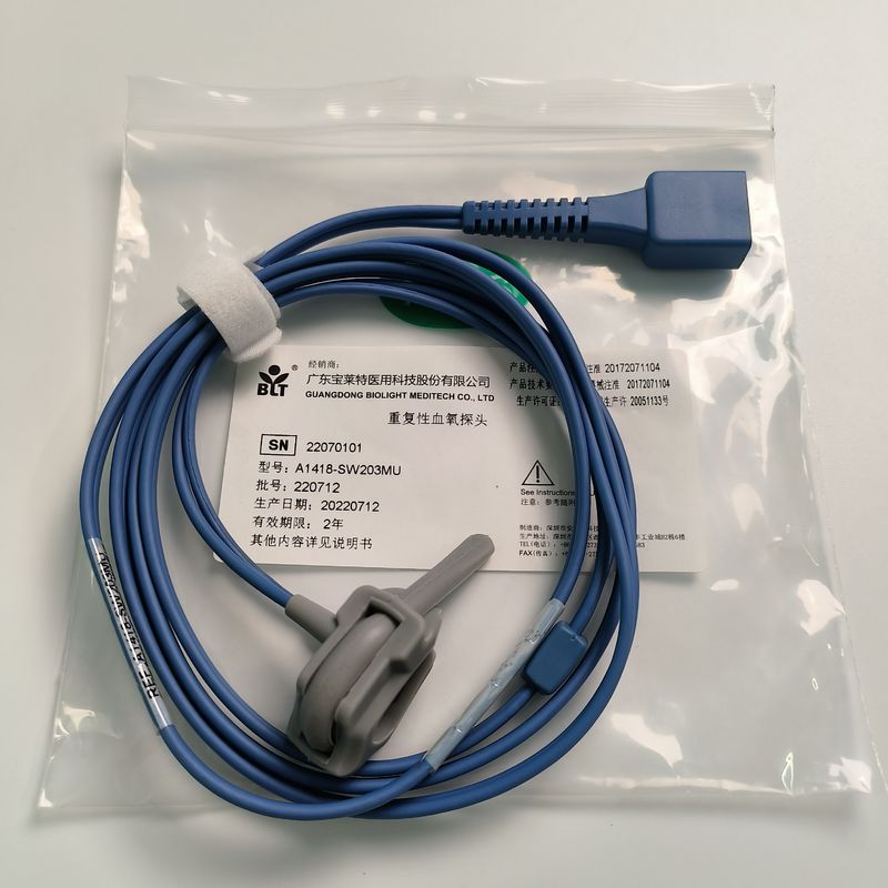 کاوشگر اکسیژن خون نوزاد با 9 سوزن PN 15-100-0015 REF A1418-SW203MU