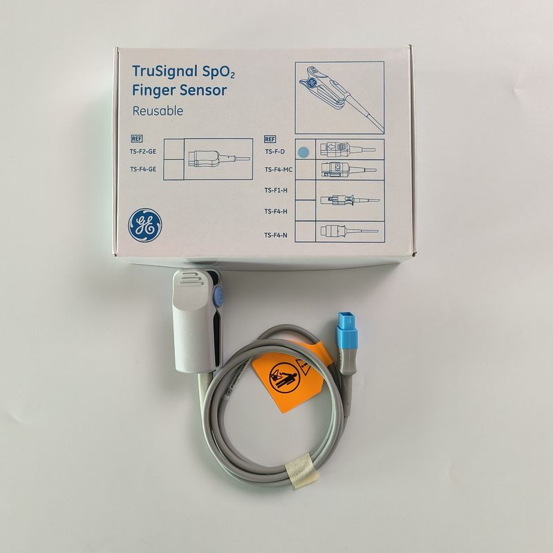 GE Original Datex-Ohmeda TruSignal SpO2 Finger Sensor قابل استفاده مجدد REF: TS-F-D
