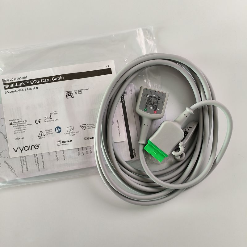 Vyaire GE Original Multi-Link ECG Care Cable 3/5-Lead AHA 3.6m / 12 فوت REF: 2017003-001
