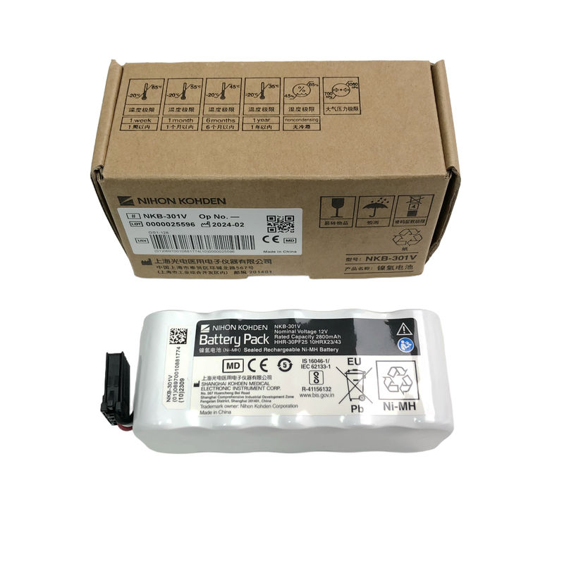 NIHONKOHDEN NKB-301V باطری Ni-MH قابل شارژ مجدد با ولتاژ نامی 12v ظرفیت 2800mAh