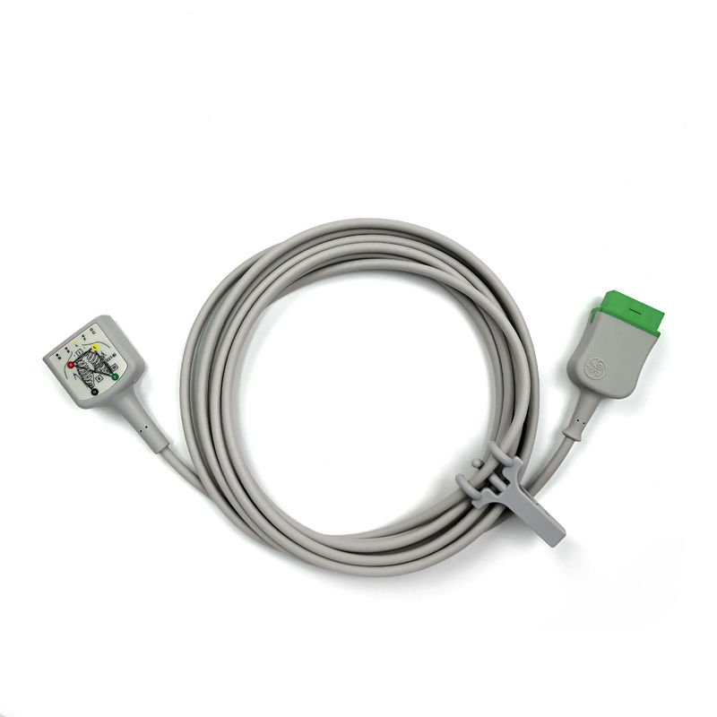 GE Ref:2106305-003 ECG کابل اصلی 3/5 سرب IEC3.6 متر/12 فوت